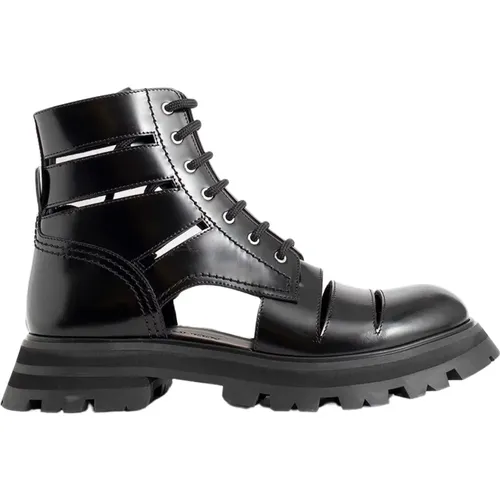 Wander Lace-Up Boots , female, Sizes: 4 1/2 UK, 6 UK, 3 UK, 7 UK - alexander mcqueen - Modalova