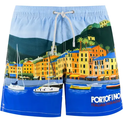 Men's Clothing Swimwear Portofino View Ss24 , male, Sizes: S, XL, L, M - MC2 Saint Barth - Modalova