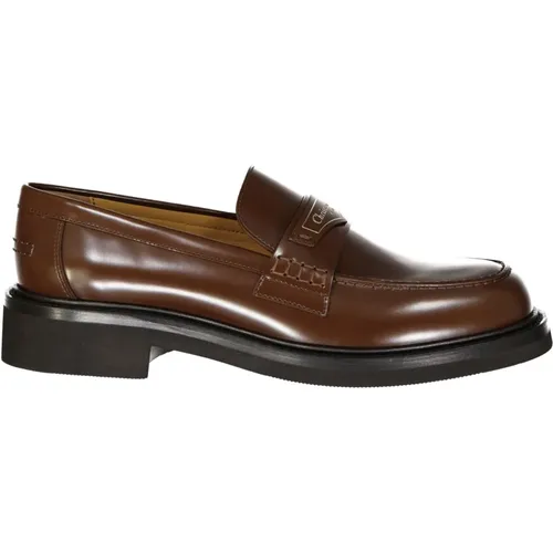 Braune Leder Loafer Schuhe Ss22 - Dior - Modalova
