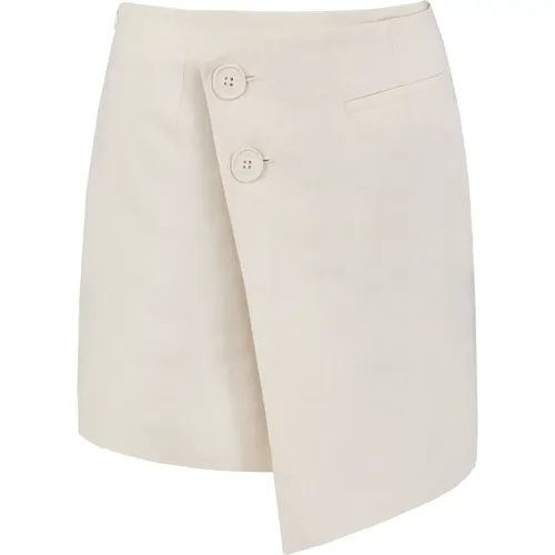 Asymmetric Sandy Miniskirt , female, Sizes: L, M, S, XS - Jaaf - Modalova