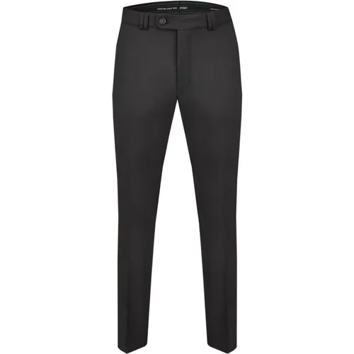 Bequeme Flat Front Woll-Stretch-Hose - club of comfort - Modalova