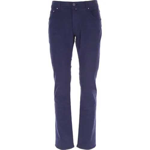 Trousers with Accents , male, Sizes: W32, W31, W35 - Jacob Cohën - Modalova