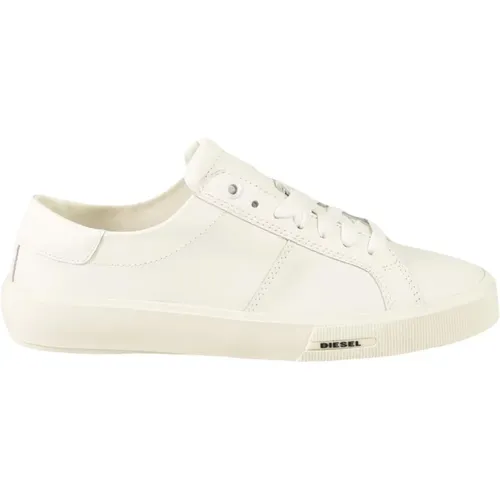 Leather Sneakers with Rubber Sole , female, Sizes: 5 UK, 6 UK, 8 UK, 7 UK, 4 UK, 3 UK - Diesel - Modalova