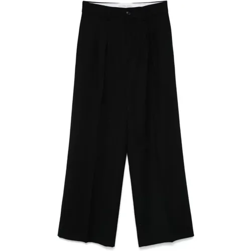 Wool Palazzo Trousers , female, Sizes: XS, S, M - Philippe Model - Modalova