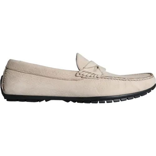 Leder Slip Mokassin Loafers Schuhe , Herren, Größe: 39 EU - Dolce & Gabbana - Modalova