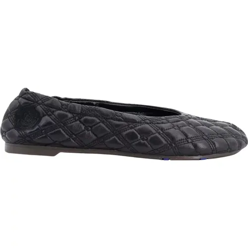 Leather Ballerina Shoes , female, Sizes: 6 UK, 5 UK, 3 UK - Burberry - Modalova