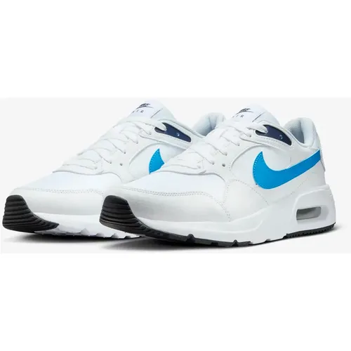 Air Max SC Sneakers Weiß/Blau , Herren, Größe: 42 EU - Nike - Modalova