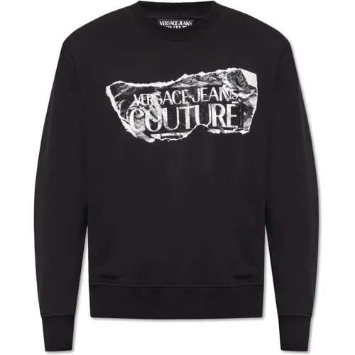 Sweatshirt mit Logo - Versace Jeans Couture - Modalova