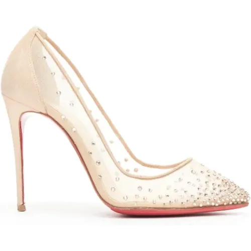 Pre-owned Mesh heels , female, Sizes: 3 1/2 UK - Christian Louboutin Pre-owned - Modalova