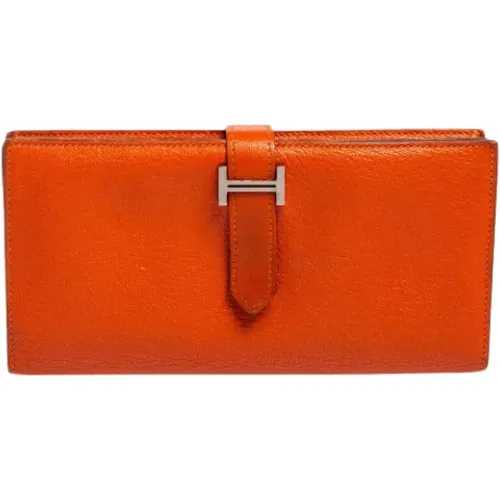 Pre-owned Leather wallets , female, Sizes: ONE SIZE - Hermès Vintage - Modalova