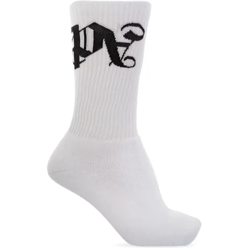 Socken mit Logo , Herren, Größe: S - Palm Angels - Modalova