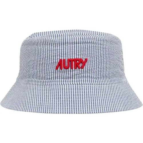 Striped Bucket Hat , unisex, Sizes: ONE SIZE - Autry - Modalova