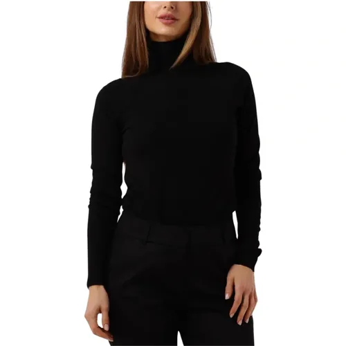 Turtle Neck Basic Knit Sweater , Damen, Größe: XS - Summum Woman - Modalova