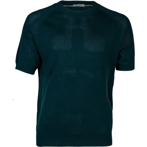 Men's Cotton T-shirt , male, Sizes: M - Paolo Pecora - Modalova