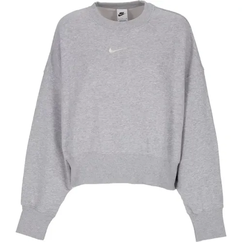 Phoenix Fleece Oversized Crewneck Sweatshirt , Damen, Größe: S - Nike - Modalova