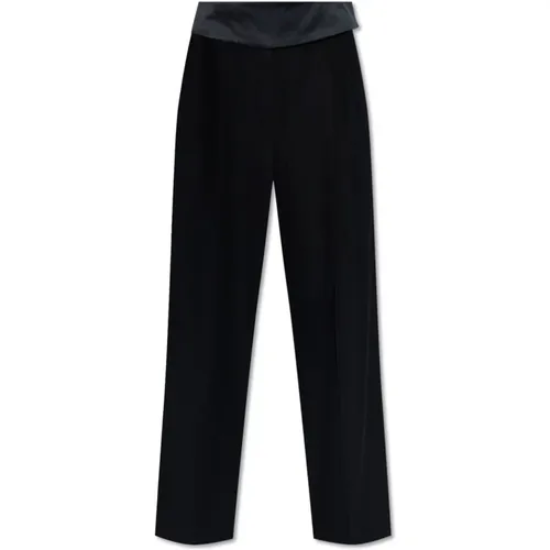 Plissierte Hose mit Satin-Gürtel , Damen, Größe: 2XS - Stella Mccartney - Modalova