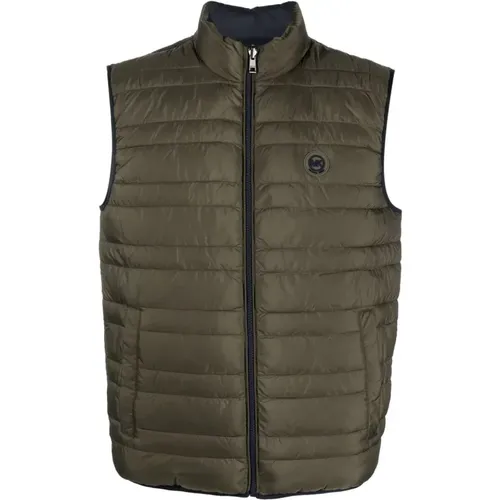 Reversible quilted vest , male, Sizes: S - Michael Kors - Modalova