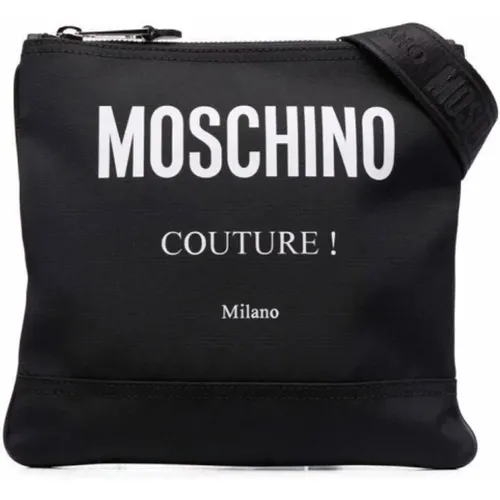 Logo Panel Messenger Bag , male, Sizes: ONE SIZE - Moschino - Modalova