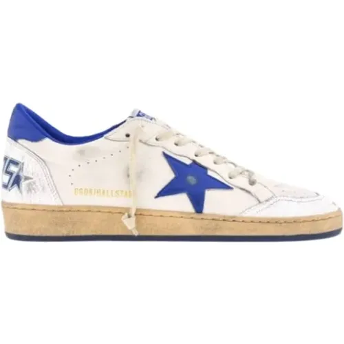 Blue Heel Ball Star Sneakers , male, Sizes: 10 UK - Golden Goose - Modalova