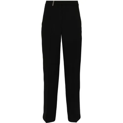 Schwarze Hose für Frauen Aw24 - PESERICO - Modalova