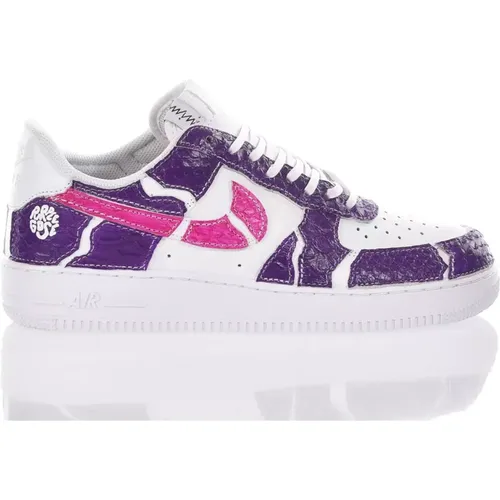 White Violet Sneakers Customized Shoes , male, Sizes: 9 UK, 2 1/2 UK, 11 1/2 UK, 12 UK, 4 UK, 8 1/2 UK, 2 UK, 3 1/2 UK, 4 1/2 UK, 10 1/2 UK, 1 1/2 UK, - Nike - Modalova