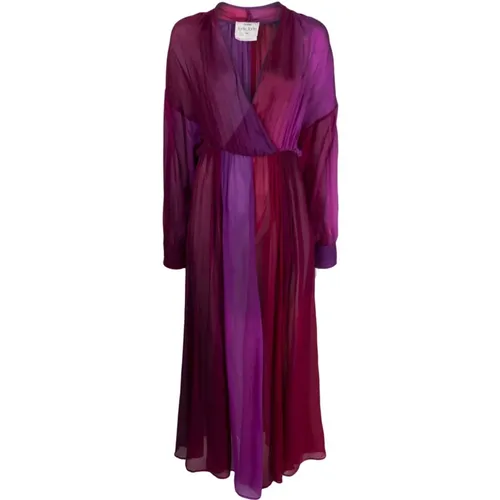 Gradient Silk Dress , female, Sizes: S, M, XS - Forte Forte - Modalova