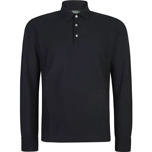 Long Sleeve Polo Shirt , male, Sizes: M, 2XL, L, 3XL - Zanone - Modalova