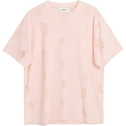 Blumenbrand Samt T-Shirt , unisex, Größe: S/M - Soulland - Modalova