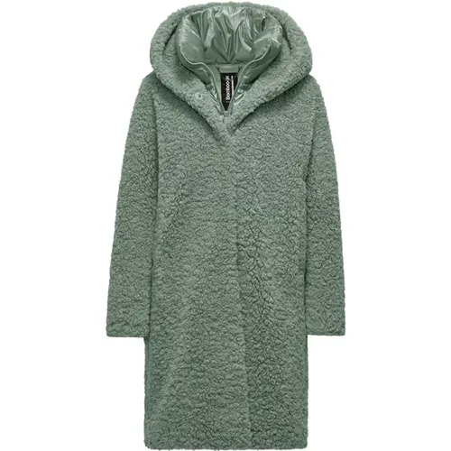 Long Coat in Sherpa Fleece , female, Sizes: M, XL, 3XL, 2XL, L - BomBoogie - Modalova