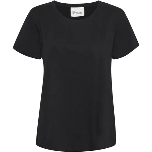 Bio-Baumwolle Schwarzes T-Shirt 09 , Damen, Größe: XS - My Essential Wardrobe - Modalova