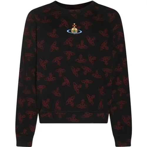 Cotton Sweater with Orb Print , male, Sizes: M, S, XL, L - Vivienne Westwood - Modalova