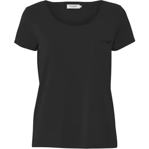 T-Shirts , female, Sizes: XS, L, XL, 2XL, S, M - Soaked in Luxury - Modalova