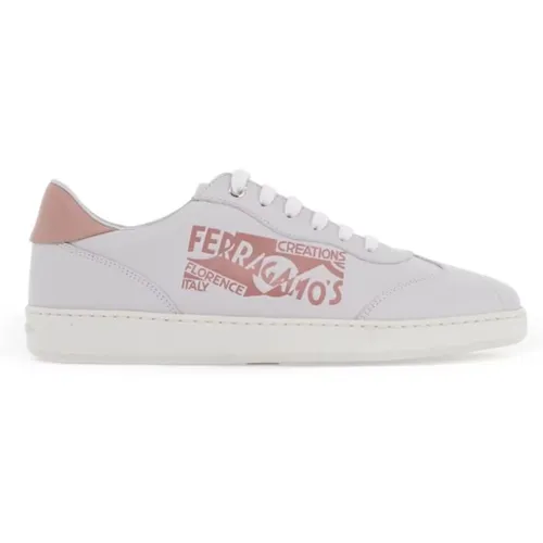 Venna Logo Sneakers mit erhabenem Logo , Damen, Größe: 36 1/2 EU - Salvatore Ferragamo - Modalova