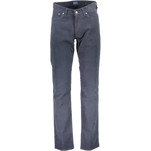 Schmale Blaue Baumwolljeans Hose - Gant - Modalova