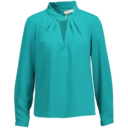 Elegant Blouse with High Neck , female, Sizes: S, M, XL - RINASCIMENTO - Modalova