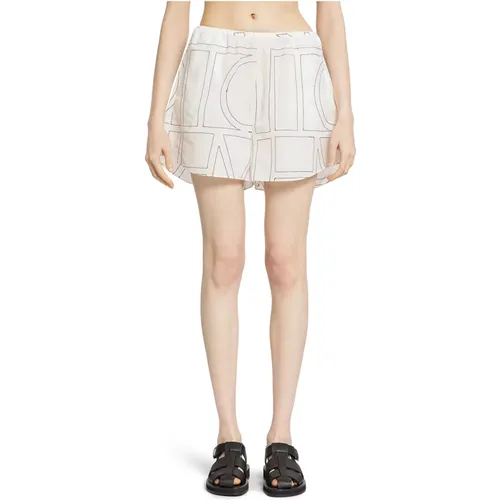 Monogram Print PJ Shorts Wide Leg - TotêMe - Modalova