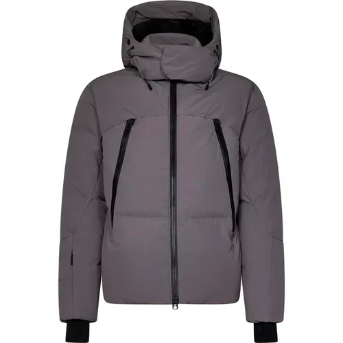 Grey Quilted Coat with Removable Hood , male, Sizes: M, XL, L - JG1 - Modalova