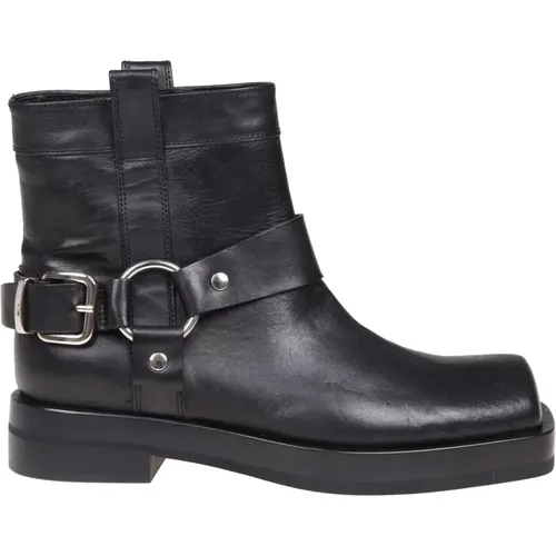 Leather Ankle Boots Square Toe , female, Sizes: 4 UK, 5 1/2 UK, 4 1/2 UK, 3 UK, 7 UK, 5 UK, 6 UK - AGL - Modalova