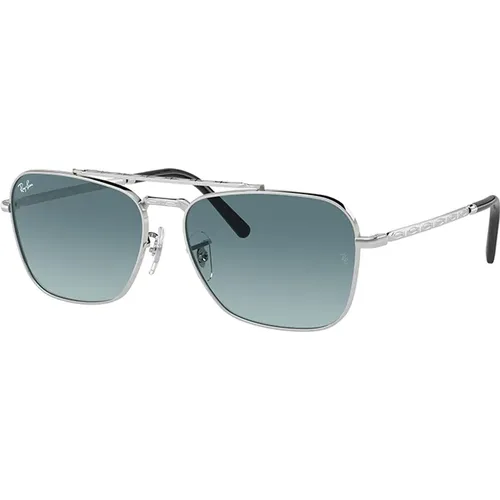 New Caravan Sunglasses Blue Lens , unisex, Sizes: 55 MM - Ray-Ban - Modalova