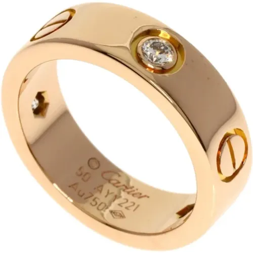 Pre-owned Rose Gold rings , female, Sizes: ONE SIZE - Cartier Vintage - Modalova