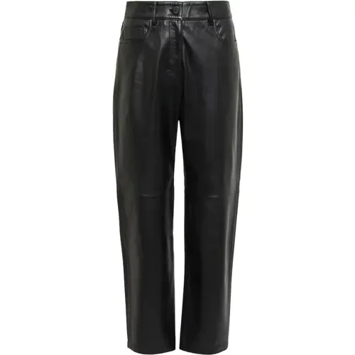 Liana Leather Pants , female, Sizes: XS - Max Mara - Modalova
