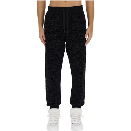 Logo Jogging Pants Casual Style , male, Sizes: M - Dolce & Gabbana - Modalova