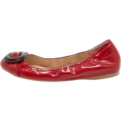 Pre-owned Leather flats , female, Sizes: 6 UK - Prada Vintage - Modalova