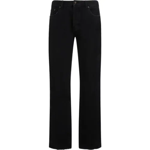 Relaxed Straight Jeans , male, Sizes: W30, W33, W31, W29, W32 - Saint Laurent - Modalova