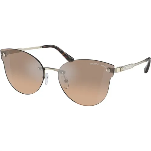 Astoria Sunglasses Gold Metal Brown Lenses , unisex, Sizes: 59 MM - Michael Kors - Modalova