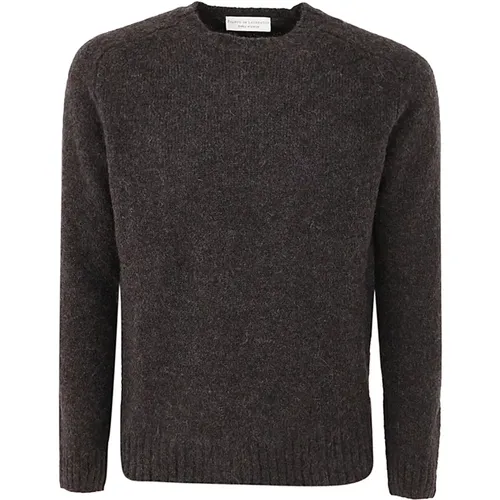 Hammer Long Sleeve Round Neck Pullover - Filippo De Laurentiis - Modalova