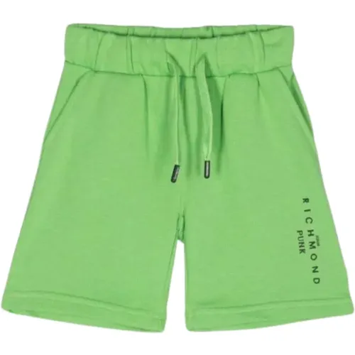 Grüne Bermuda-Shorts mit Logo-Print - John Richmond - Modalova