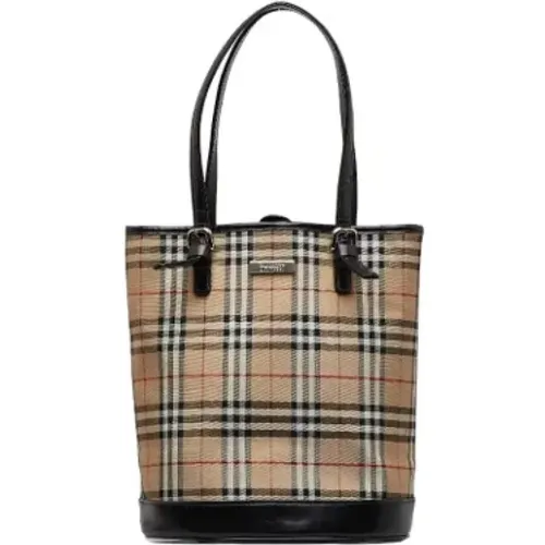 Pre-owned Canvas shoulder-bags , female, Sizes: ONE SIZE - Burberry Vintage - Modalova