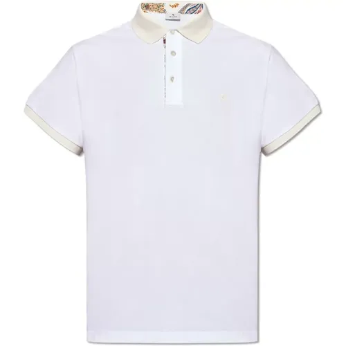 Cotton polo shirt with logo , male, Sizes: XL, L, 2XL, M - ETRO - Modalova
