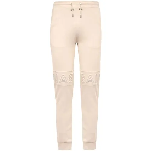 Baumwoll-Track-Pants mit Elastischen Bündchen - Balmain - Modalova